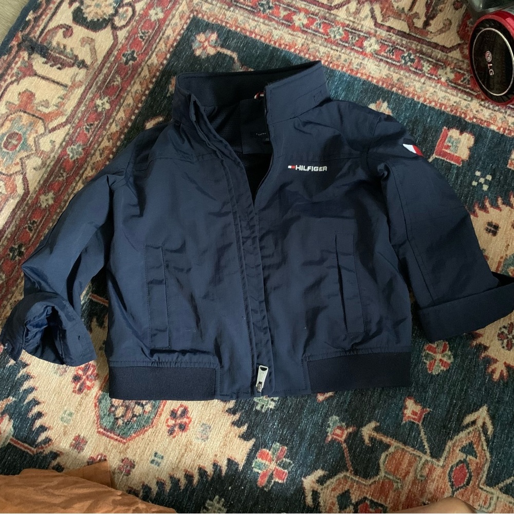 Navy Tommy Hilfiger jacket (has hood)
